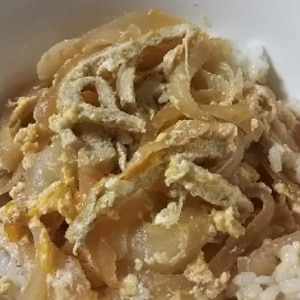 市販のチキンカツをめんつゆで簡単に☆卵とじカツ丼